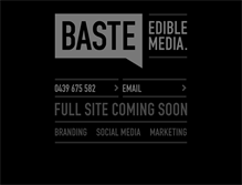 Tablet Screenshot of bastedesign.com